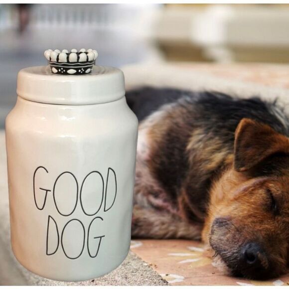 NEW Rae Dunn Ceramic Good Dog cookie Jar - Picture 1 of 7